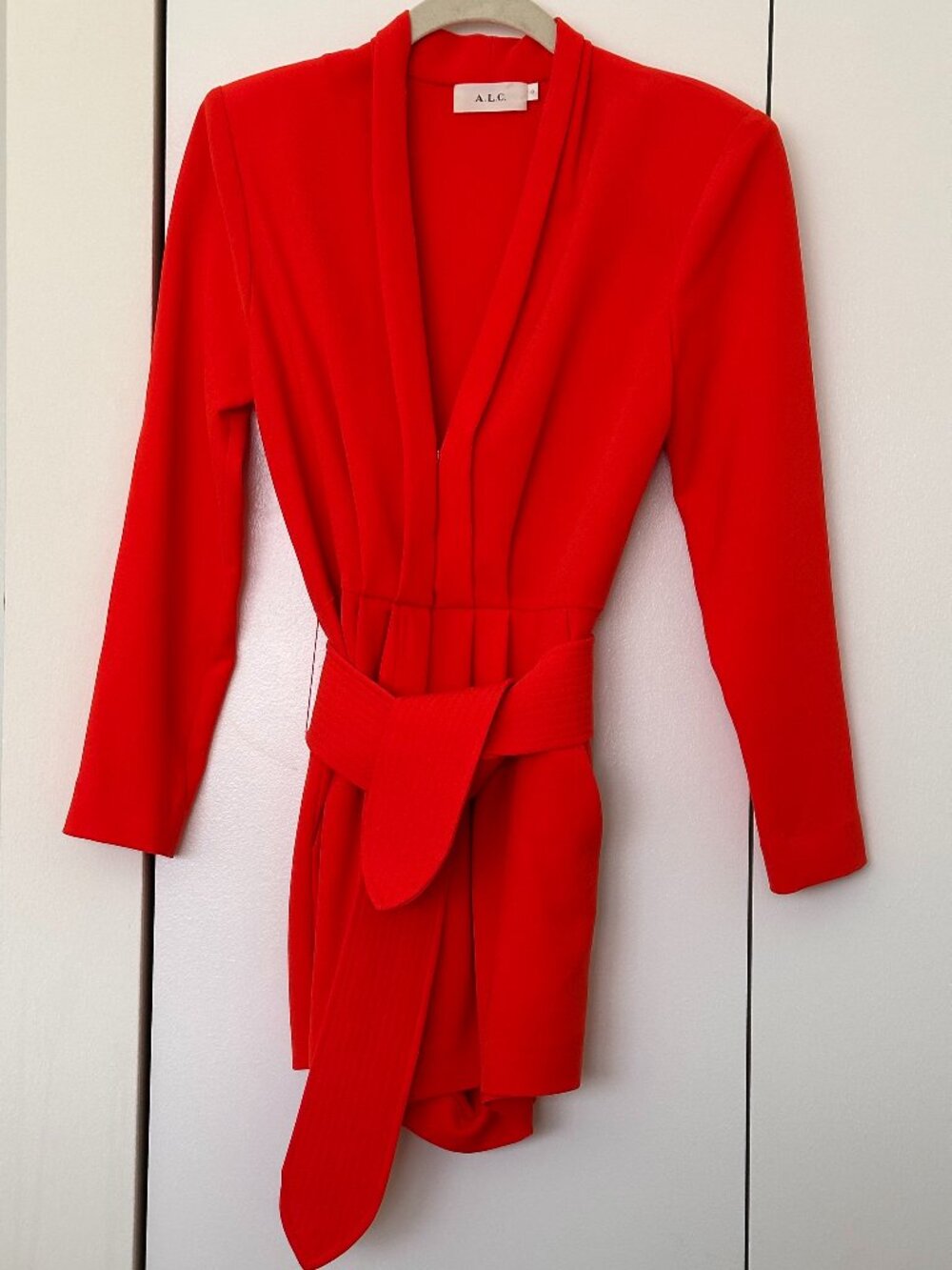 ALC Vermillion Red V-neck Rompers - US Size 0
